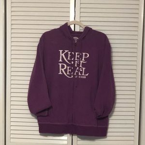 Life is Good zip up hoodie